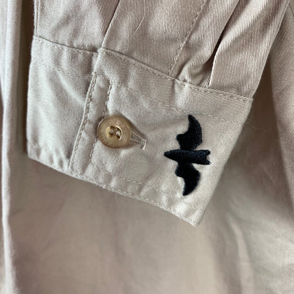 Mountain Lake Medium Halloween Blouse Button Front - Picture 5 of 6